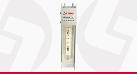Manômetro de Coluna U - Acessórios para Filtragem de Ar Linetr Filtros